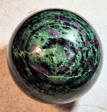 Load image into Gallery viewer, Fluorescent Ruby in Zoisite Large 124mm Sphere for Office or Home Decor 5255A

