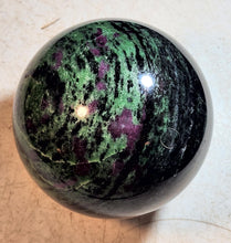 Load image into Gallery viewer, Fluorescent Ruby in Zoisite Large 124mm Sphere for Office or Home Decor 5255A
