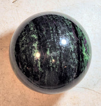 Load image into Gallery viewer, Fluorescent Ruby in Zoisite Large 124mm Sphere for Office or Home Decor 5255A
