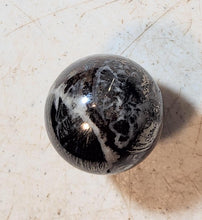 Load image into Gallery viewer, Feather Pyrite 35mm Sphere for Home or Office Decor or Holiday Gift 5279
