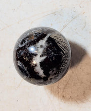 Load image into Gallery viewer, Feather Pyrite 35mm Sphere for Home or Office Decor or Holiday Gift 5279
