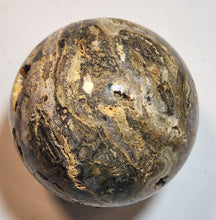 Load image into Gallery viewer, Amethyst Lace w Fluorite &amp; Crystalline Vugs 82mm Sphere for Decor or Gift 5334
