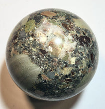 Load image into Gallery viewer, Puddingstone Brenda AZ Jasper 89mm Large Sphere Home Decor Unique Gift 5335
