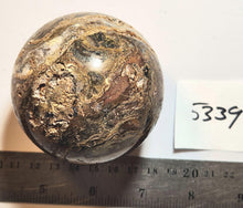Load image into Gallery viewer, Fluorite w Vugs McCracken Mine 67mm Sphere for Collection 5339

