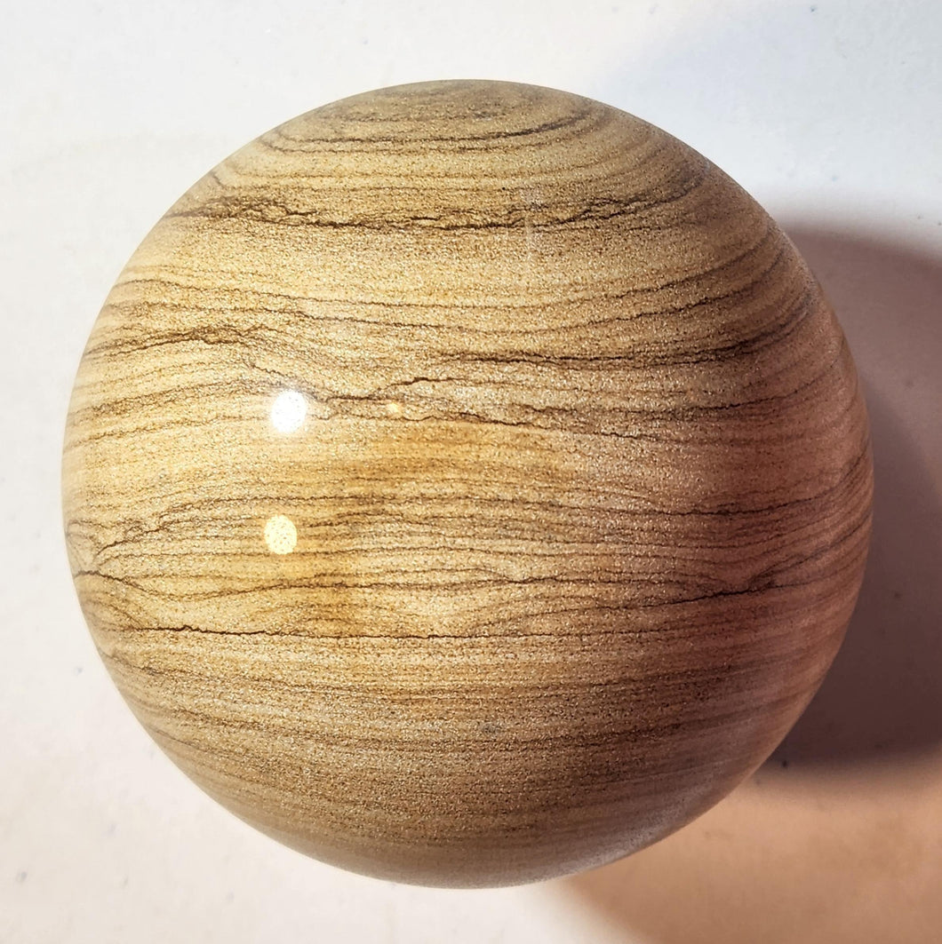 Indian Picture Jasper 95mm Sphere Holiday Gift Decor or Table Top Sculpture 5371
