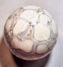 Load image into Gallery viewer, Coral Jasper 86mm Large Sphere Holiday or Christmas Gift or Home Decor 5370
