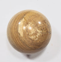 Load image into Gallery viewer, Picture Jasper Large 89mm Sphere Home Office Stone Interior Decor or Gift 5382
