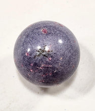Load image into Gallery viewer, Lepidolite with Rubellite Tourmaline 38mm Sphere for Home or Office Decor 5397
