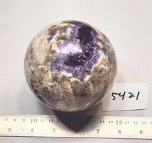 Load image into Gallery viewer, Amethyst 101mm Large Sphere for Home or Office Decor Metaphysical or Gift 5421
