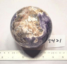 Load image into Gallery viewer, Amethyst 101mm Large Sphere for Home or Office Decor Metaphysical or Gift 5421
