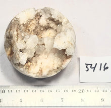 Load image into Gallery viewer, Crystal Geode 82mm Sphere for Home or Office Decor Unique Gift or Healing 5416
