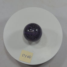 Load and play video in Gallery viewer, Charoite 35mm Sphere for Home or Office Interior Decor or Unique Gift 5400
