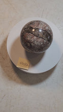 Load and play video in Gallery viewer, Fluorescent Calcite Fluorite Big Horn AZ 70mm Sphere for Collection or Gift 5292
