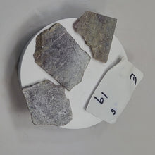 Load and play video in Gallery viewer, 3 Hexagonite Slabs for Cab Cutting Rough or Specimens E19
